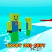 Jogador Nooby e Obby 2